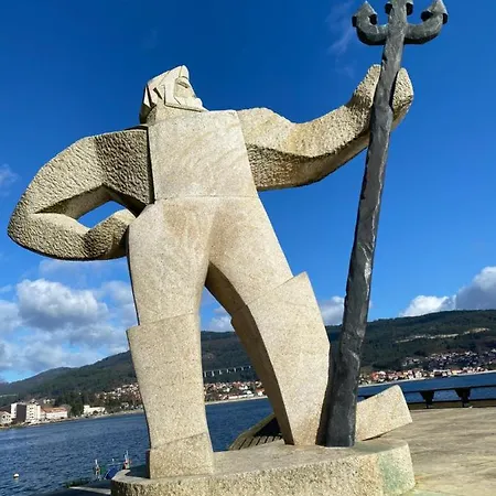 Atico Playa A Xunqueira - Moana, A 15 Min De Vigo Apartament Moaña